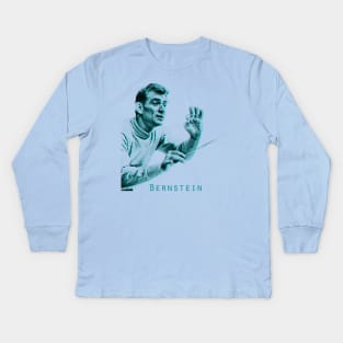 Leonard Bernstein retro Kids Long Sleeve T-Shirt